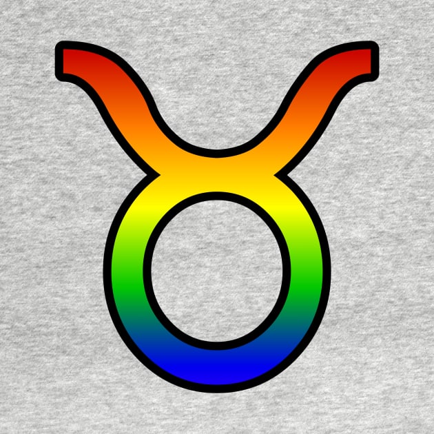 Taurus Rainbow Pride Symbol by SillyStarlight